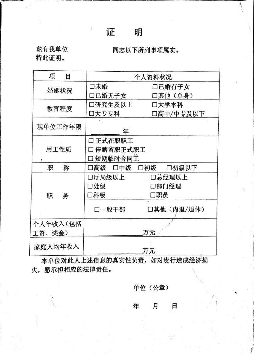 收入证明_收入证明标准版(2)