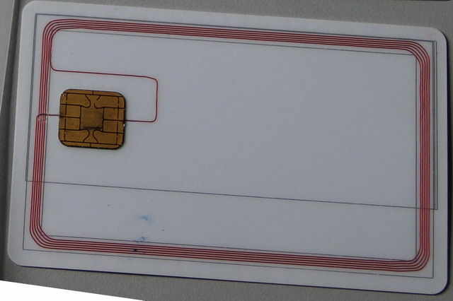 芯片卡内部解剖图,再附单芯片卡无损制作图